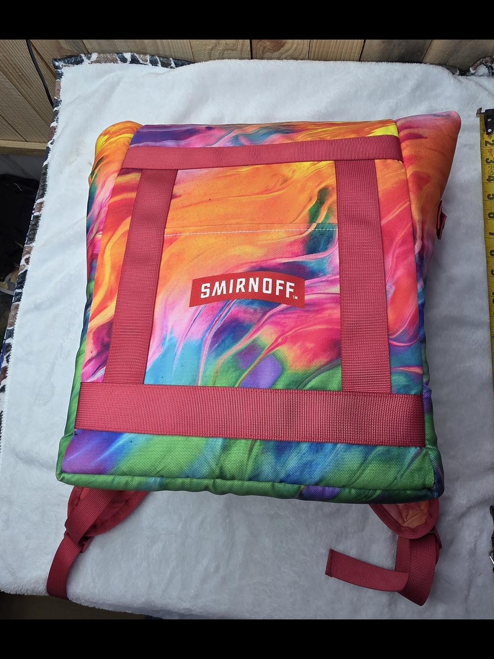 Smirnoff Multicolor Tie-Dye Backpack Cooler